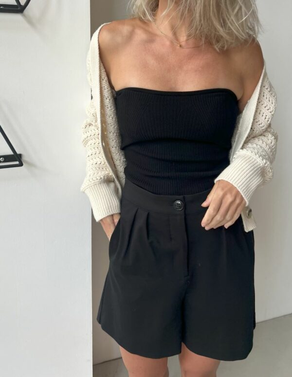 Second Female Como strapless top Black