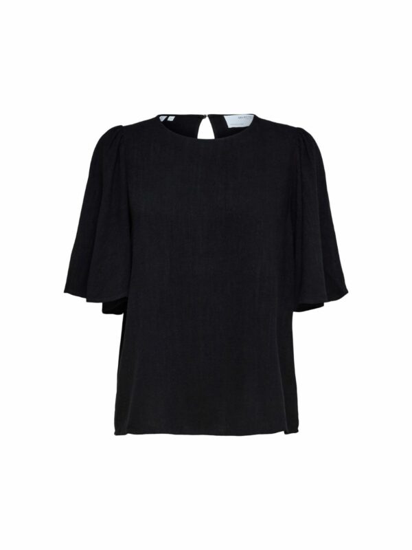 Selected Femme Evita top Black