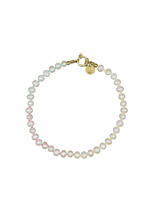Bonnie Studio Boris smile pearl anklet