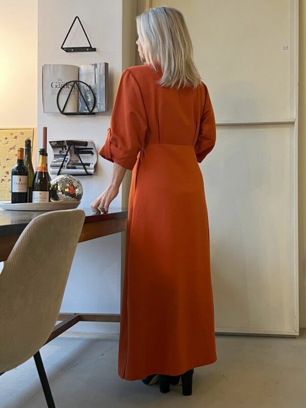 Another Label Amilia dress Pureed pumpkin
