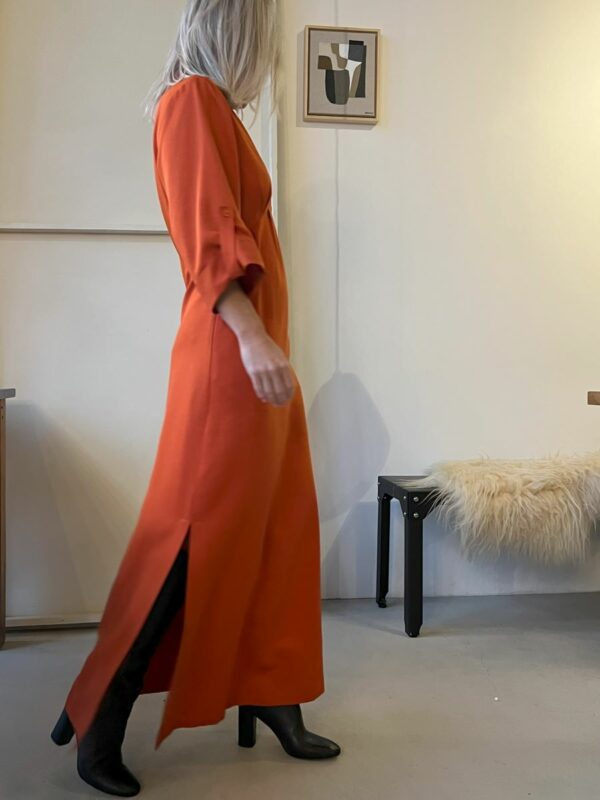 Another Label Amilia dress Pureed pumpkin