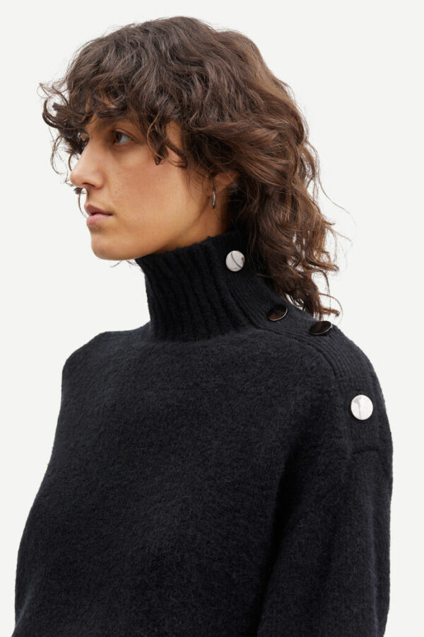 Samsøe & Samsøe Mandie cropped knit Black