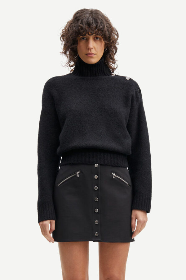 Samsøe & Samsøe Mandie cropped knit Black