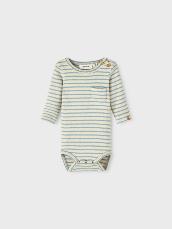 KIDS Lil' Atelier Odo baby body Stripe blue