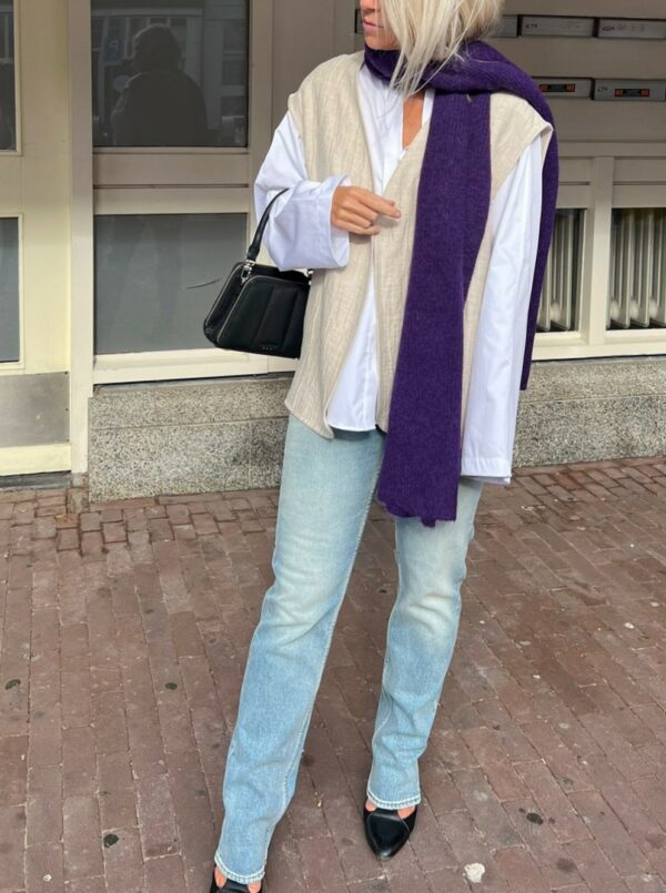Selected Femme Lulu knit scarf 2 colors