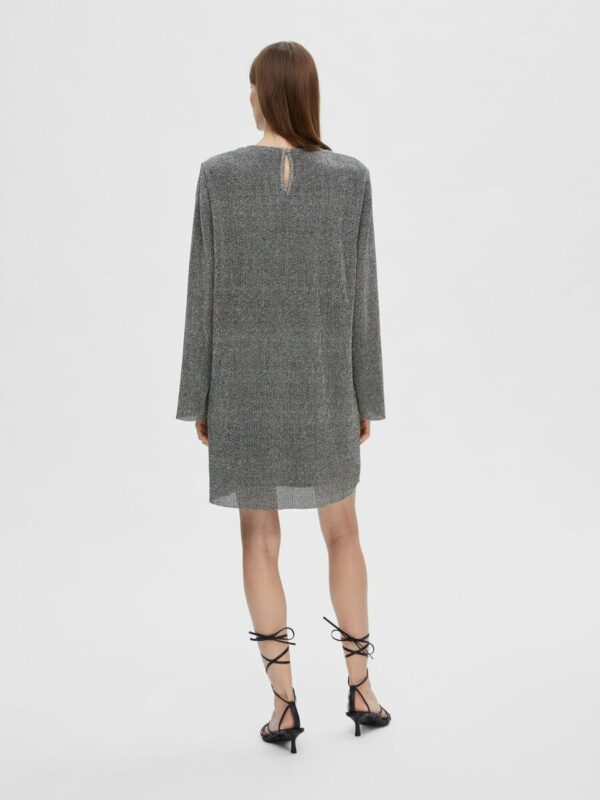 Selected Femme Kimmie glitter dress Silver