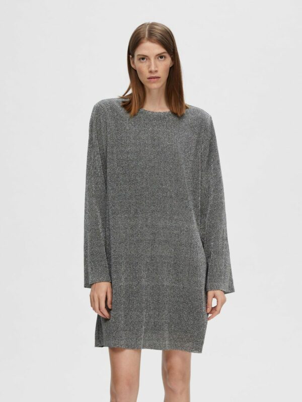 Selected Femme Kimmie glitter dress Silver