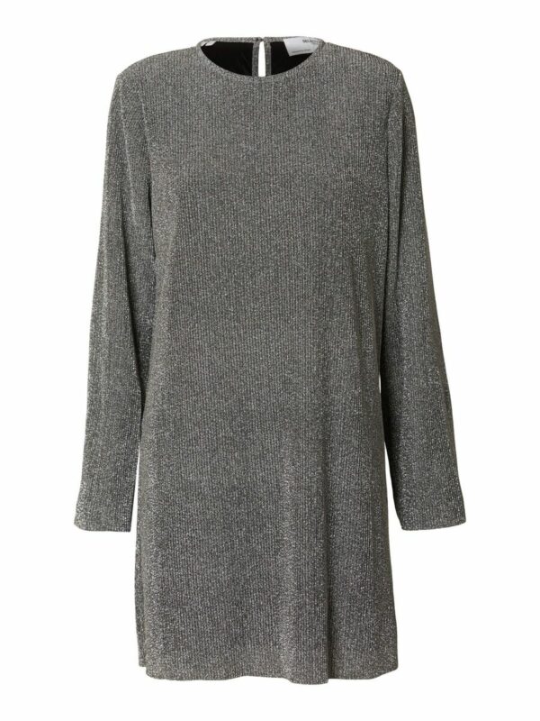 Selected Femme Kimmie glitter dress Silver