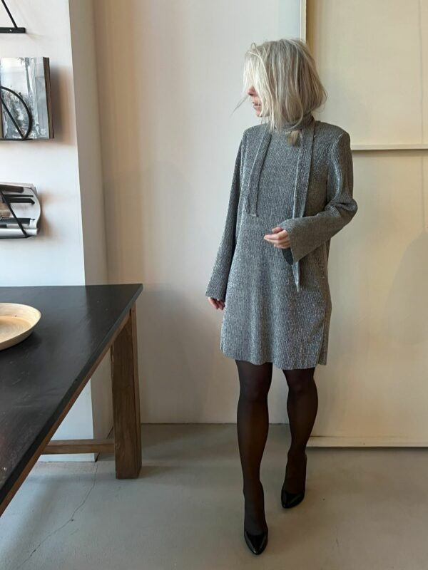 Selected Femme Kimmie glitter dress Silver