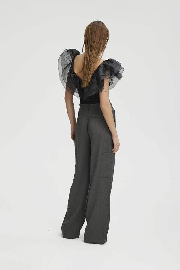 Gestuz MistGZ frill top Black