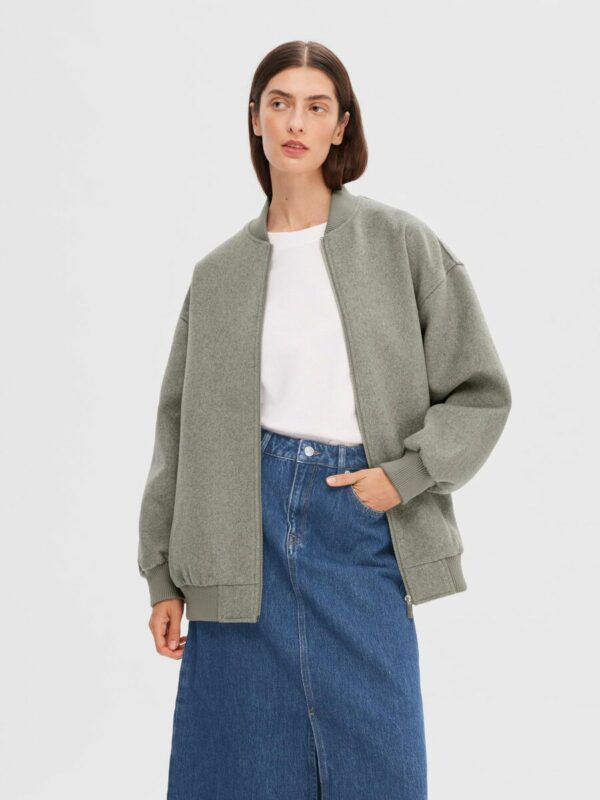 Selected F/H Celine's Unisex bomber jacket Grey