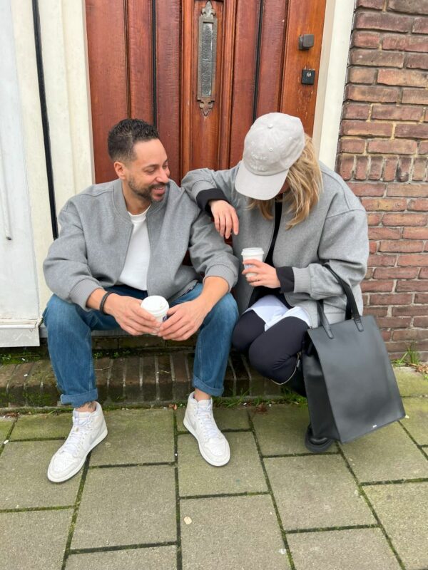 Selected F/H Celine's Unisex bomber jacket Grey