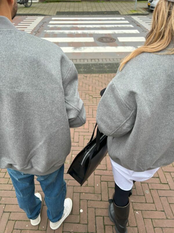 Selected F/H Celine's Unisex bomber jacket Grey