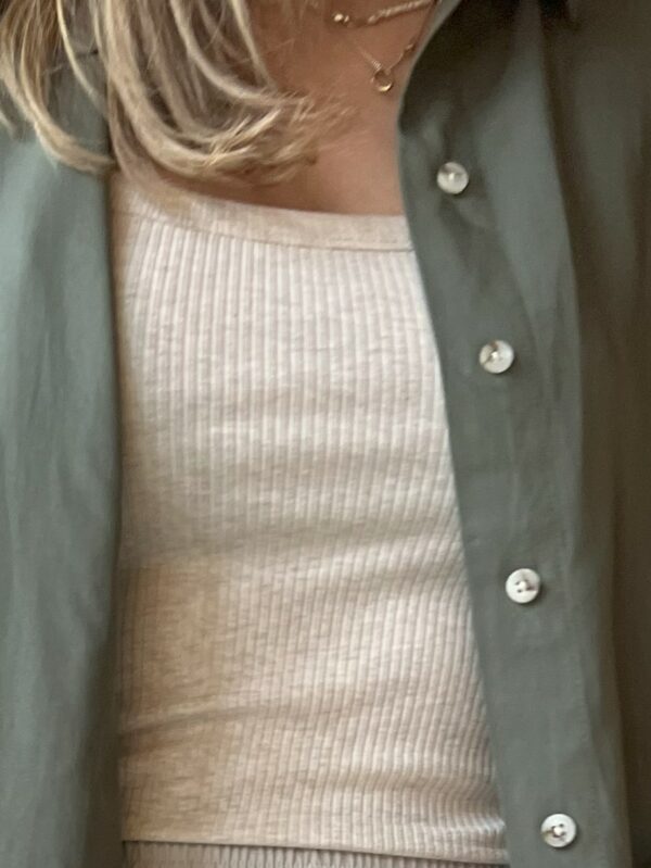 Selected Femme Celica Anna tanktop Oatmeal