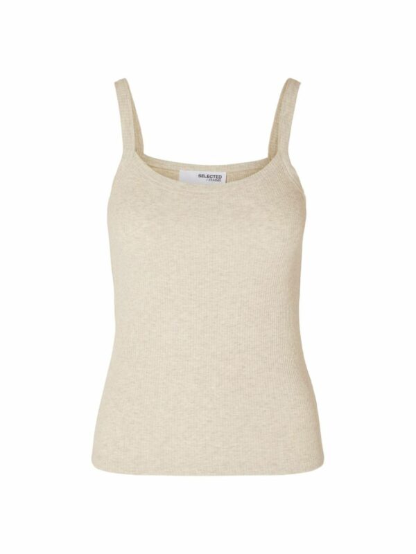 Selected Femme Celica Anna tanktop Oatmeal