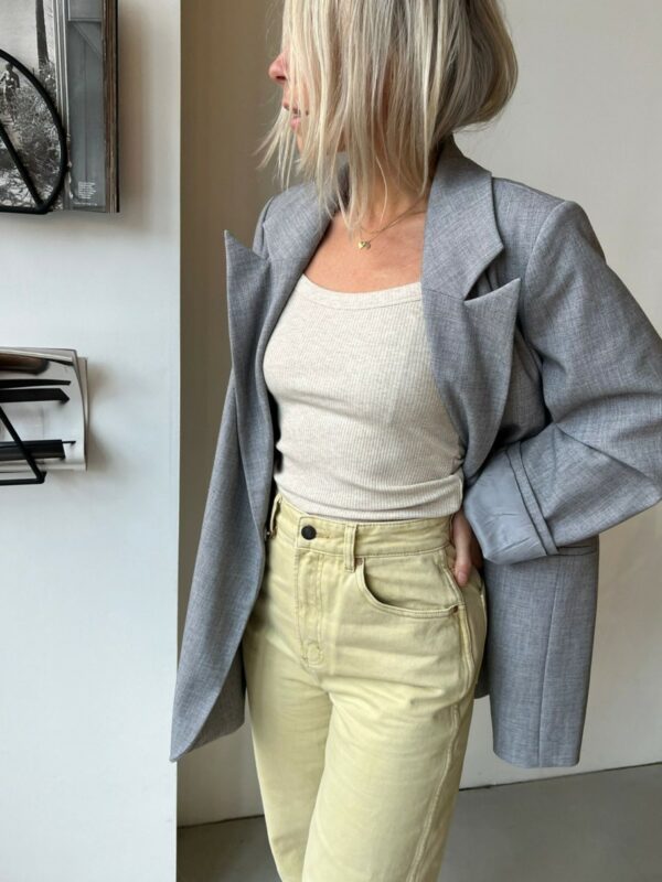 Selected Femme Celica Anna tanktop Oatmeal