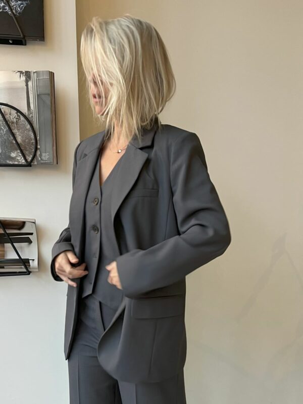 Modström Gale blazer Iron gate