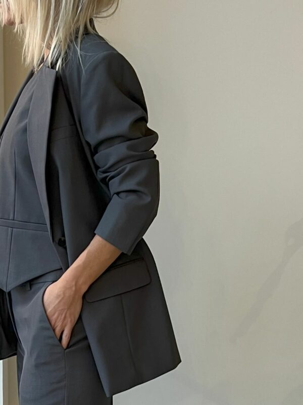 Modström Gale blazer Iron gate