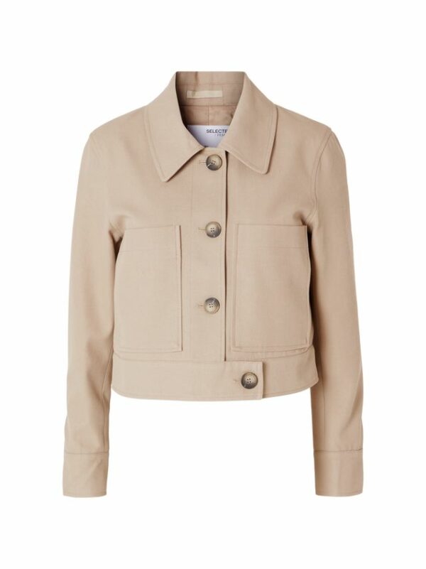 Selected Femme Nyna short jacket Hummus