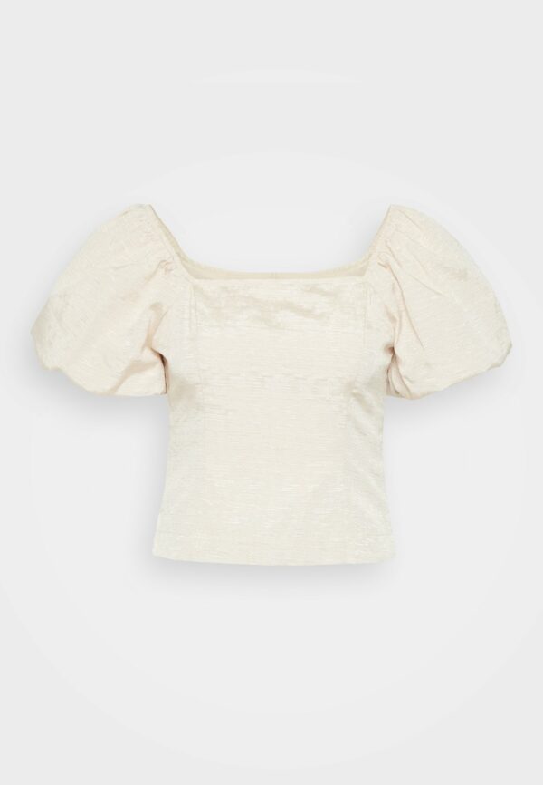 Selected Femme Firmina top Sandshell