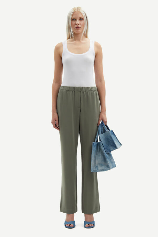 Samsøe & Samsøe Hoys straight pants Dusty olive