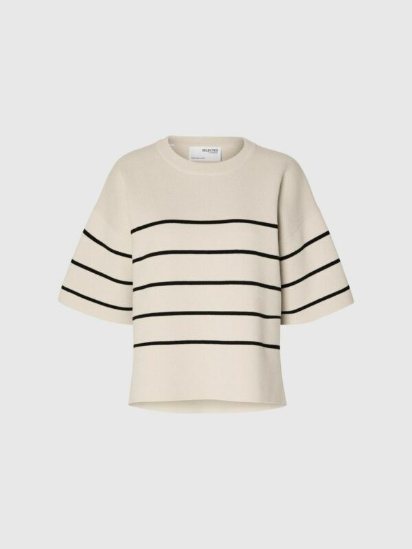 Selected Femme Liva top Red stripe