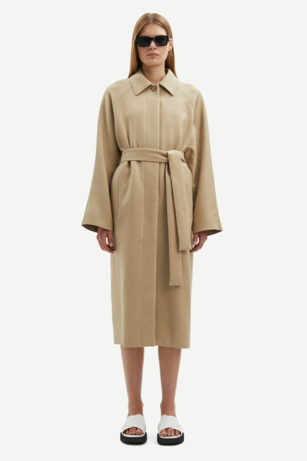 Samsøe & Samsøe Sada trench coat Chinchilla