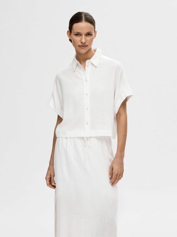 Selected Femme Viva shirt Snow white