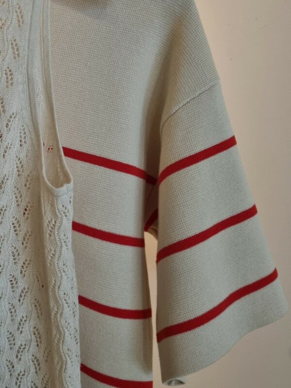 Selected Femme Liva top Red stripe