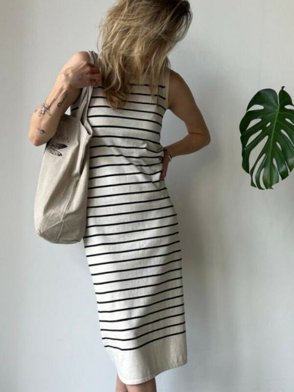 Selected Femme Berga knit dress Stripes