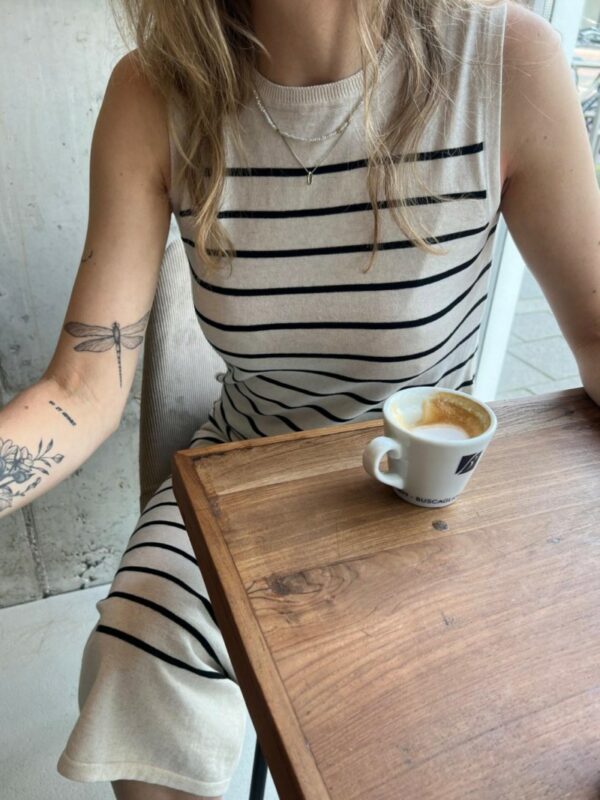Selected Femme Berga knit dress Stripes