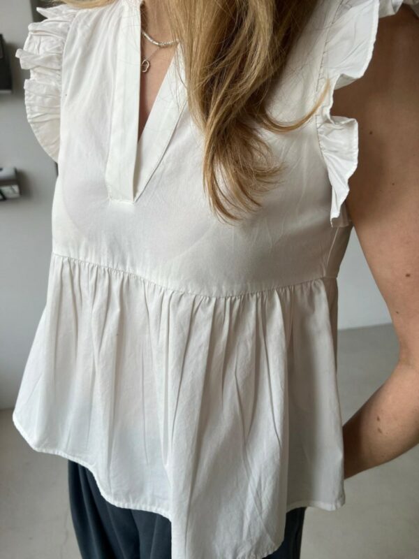 Selected Femme Blair Ida top White