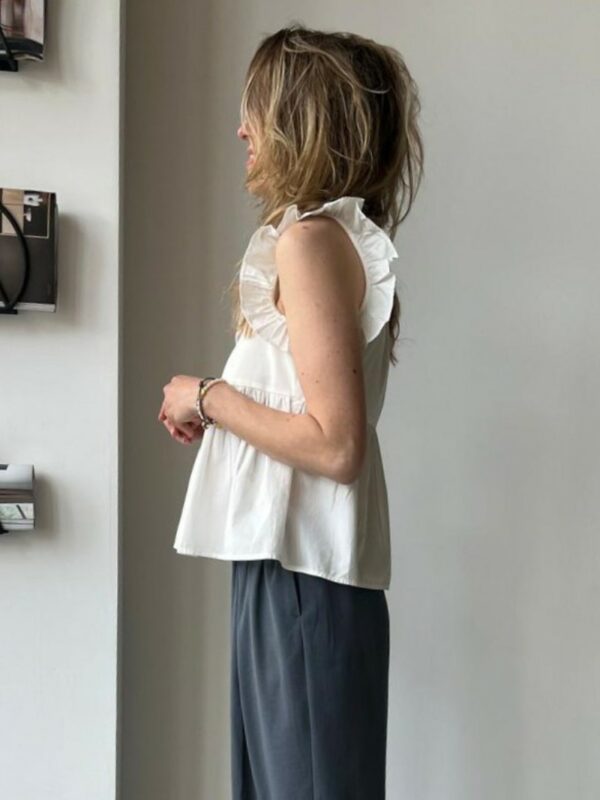 Selected Femme Blair Ida top White