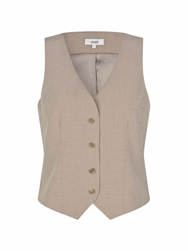 MbyM Flanna vest Cinder Melange