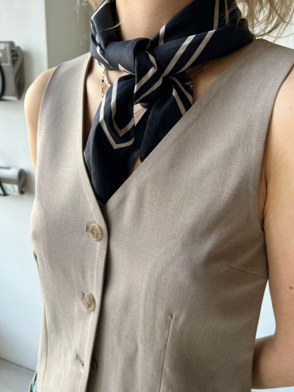 MbyM Flanna vest Cinder Melange