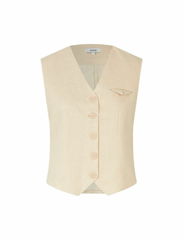 MbyM Flavio vest Natural linen