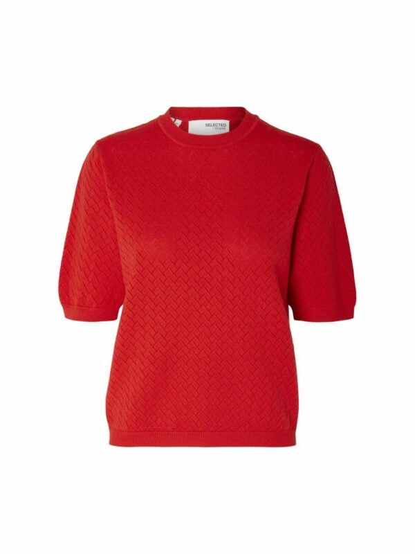 Selected Femme Helena knit top Flame