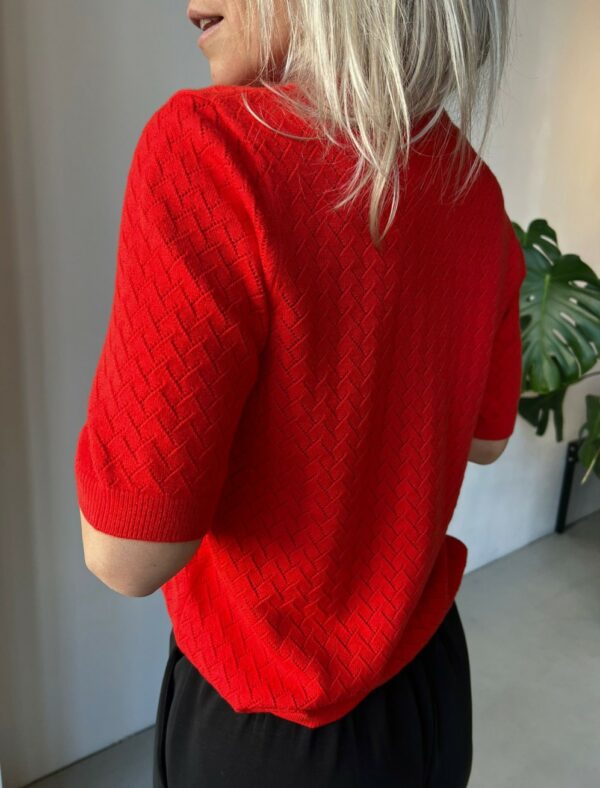 Selected Femme Helena knit top Flame