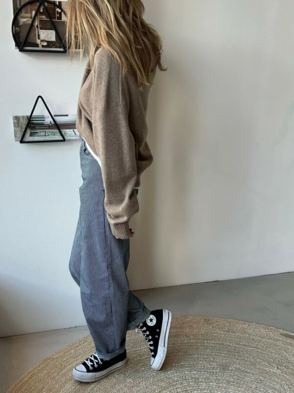 Selected Femme Myra Bella denim pants Stripes