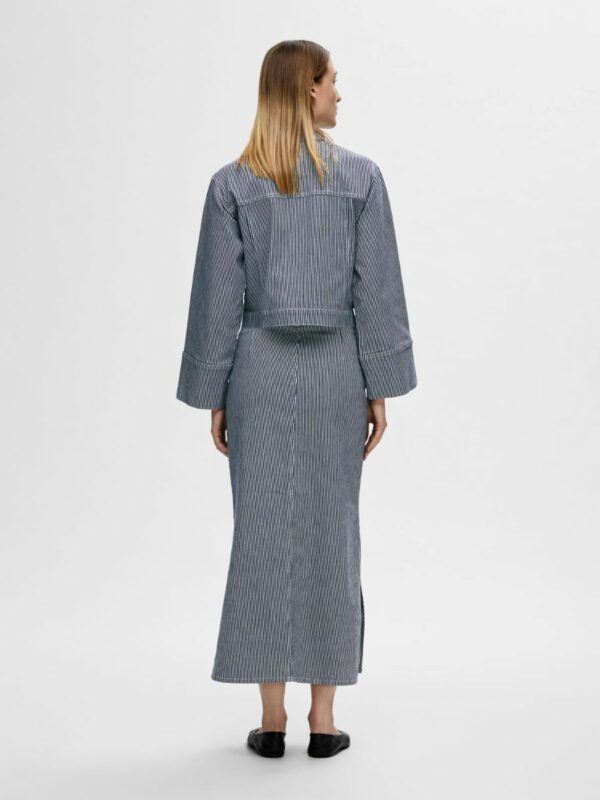 Selected Femme Myra denim skirt Stripes