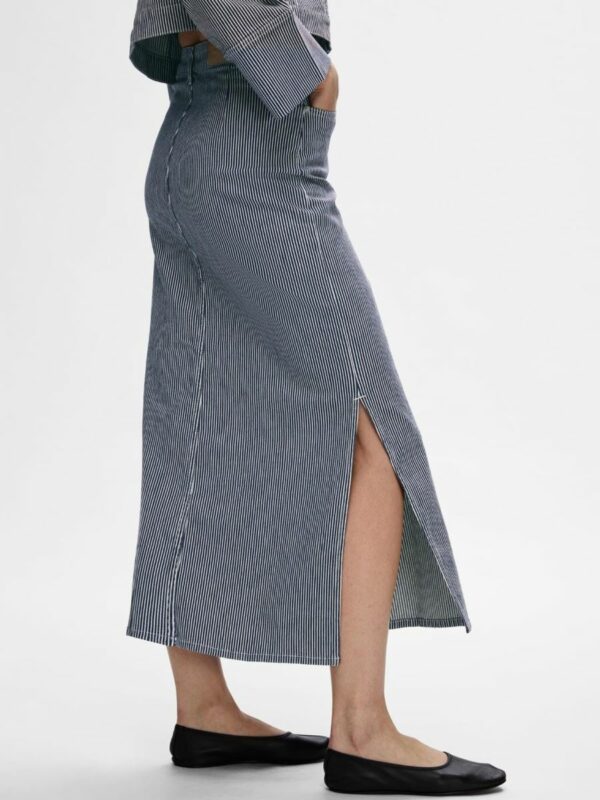 Selected Femme Myra denim skirt Stripes