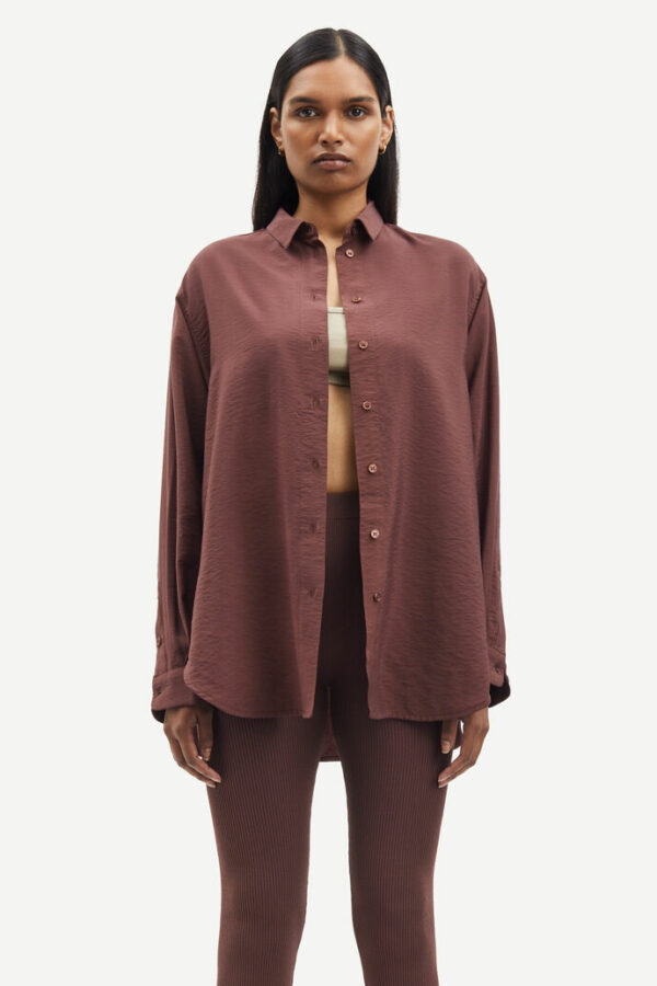 Samsøe & Samsøe Alfrida blouse Brown stone