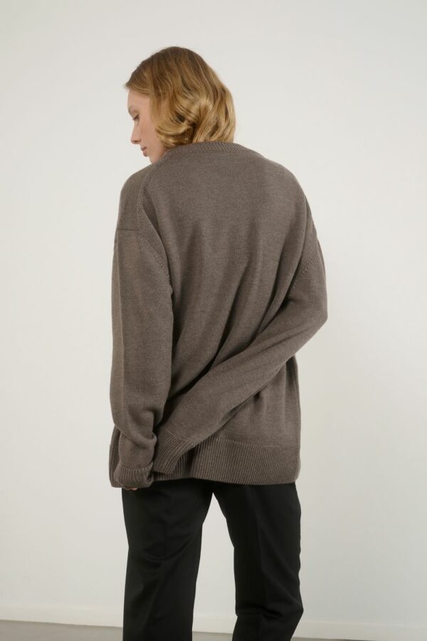 HERMAN Crew neck sweater Taupe