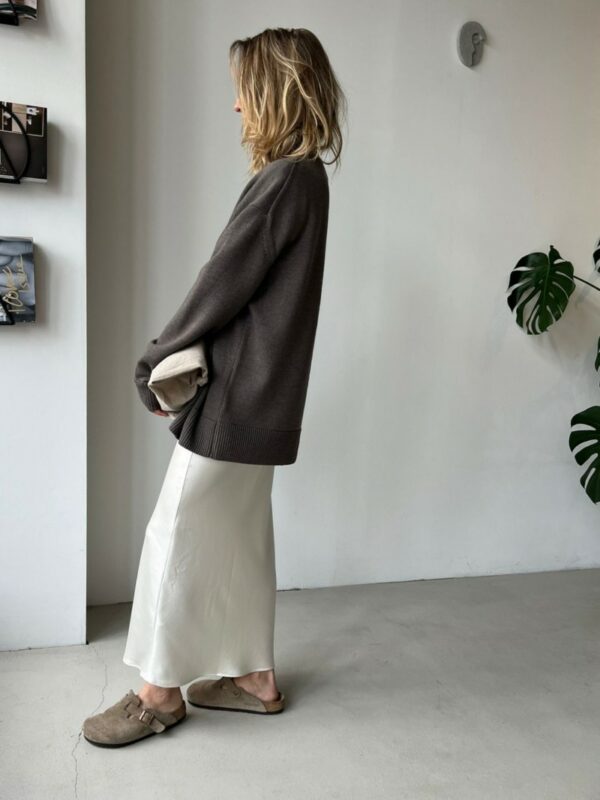 HERMAN Crew neck sweater Taupe