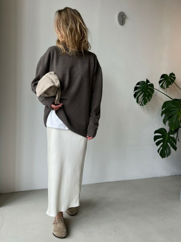 HERMAN Crew neck sweater Taupe