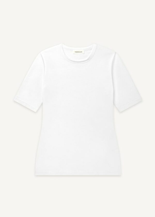 HERMAN Fitted Tee White