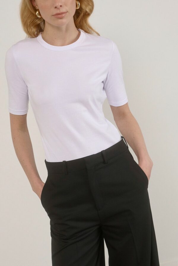 HERMAN Fitted Tee White
