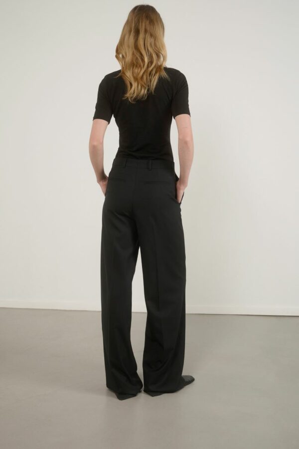 HERMAN Wide leg trousers Black
