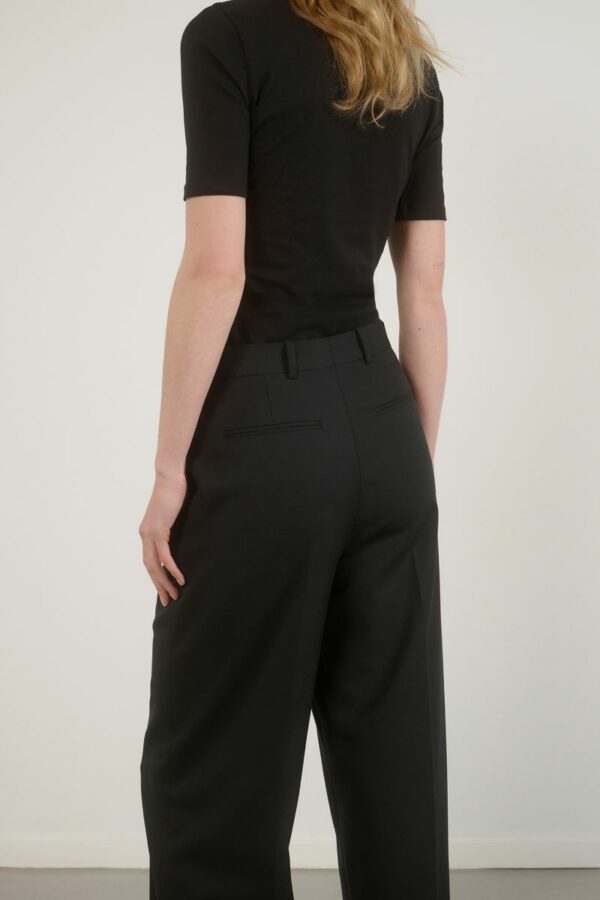 HERMAN Wide leg trousers Black