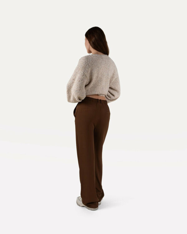 Another Label Charlotte cardigan Egg white melee